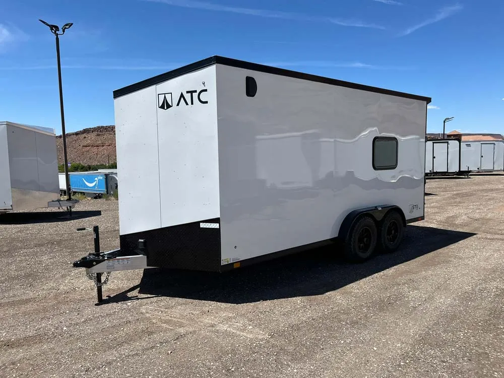 7.5 x 16 ATC STO 450 Cargo Trailer Tandem Polar White