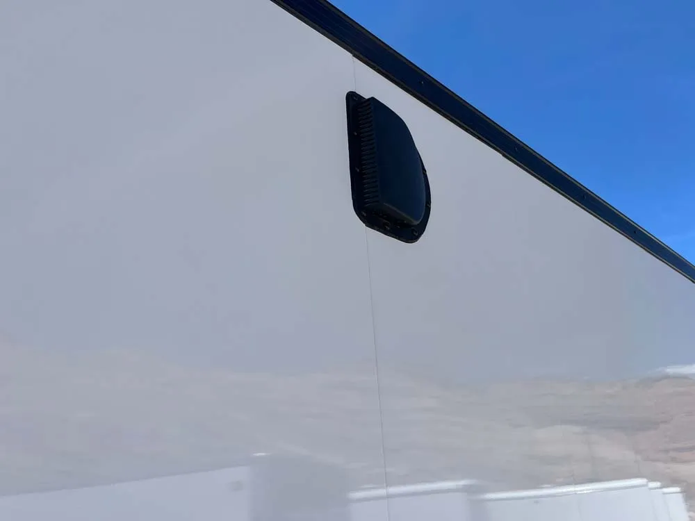 7.5 x 16 ATC STO 450 Cargo Trailer Tandem Polar White top vent