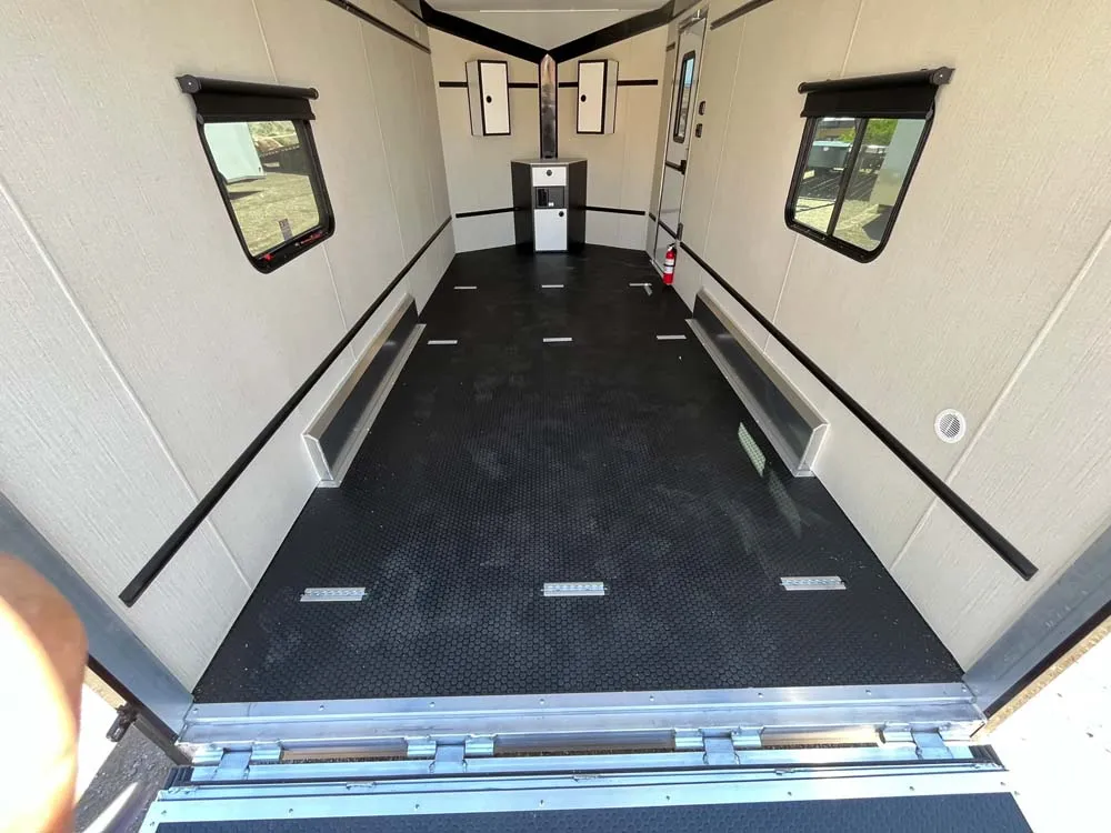 7.5 x 16 ATC STO 450 Cargo Trailer Tandem Polar White inside floor