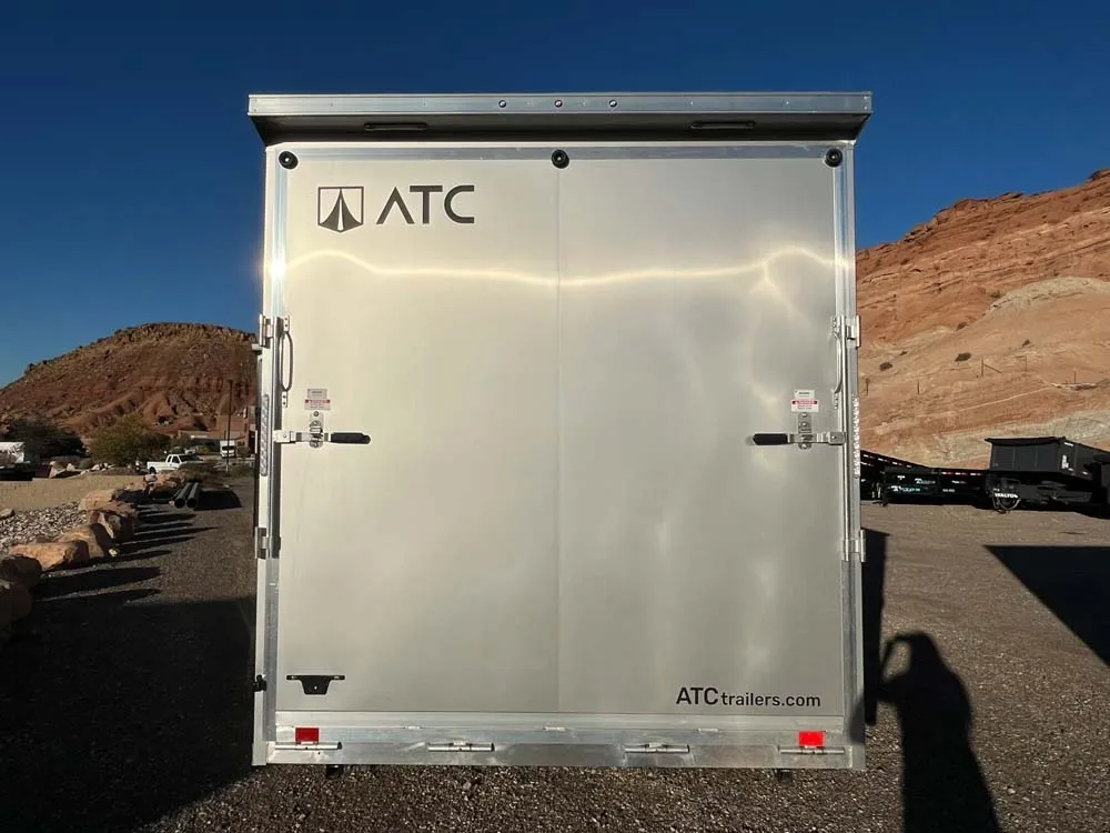 7.5 x 16 ATC STO 450 Cargo Trailer Tandem Silver Frost rear
