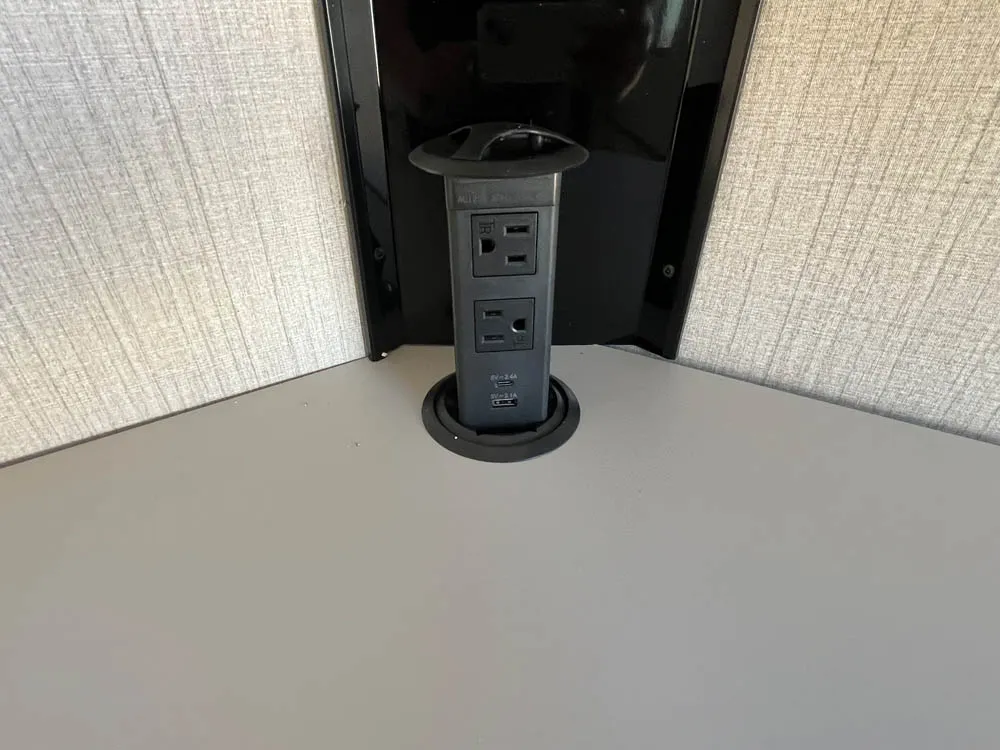 7 x 14 ATC STO 450 Cargo Trailer Tandem Med Charcoal Electrical Plugs