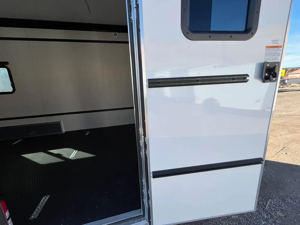 7 x 14 ATC STO 450 Cargo Trailer Tandem Med Charcoal Side Door