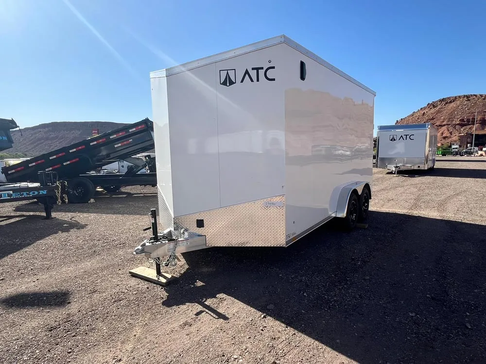 7.5 x 14 ATC STO 450 Cargo Trailer Tandem Polar White