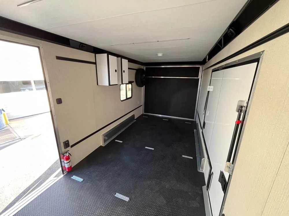 7 x 16 ATC STO 450 Cargo Trailer Tandem Dove Grey Inside Side Door