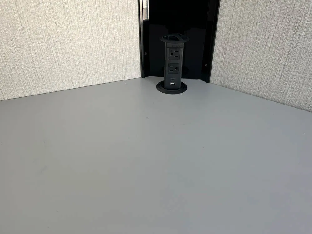 7 x 16 ATC STO 450 Cargo Trailer Tandem Dove Grey Power Outlets