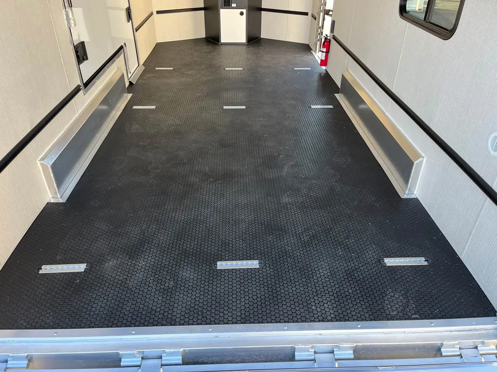 7 x 16 ATC STO 450 Cargo Trailer Tandem Dove Grey Floor