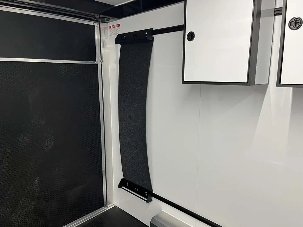 8.5 x 16 ATC STO 450 Cargo Trailer Tandem Dove Grey strap hanger