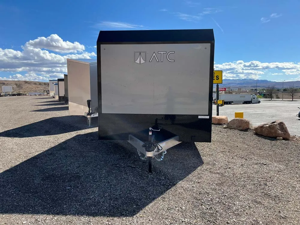 8.5 x 16 ATC STO 450 Cargo Trailer Tandem Dove Grey front