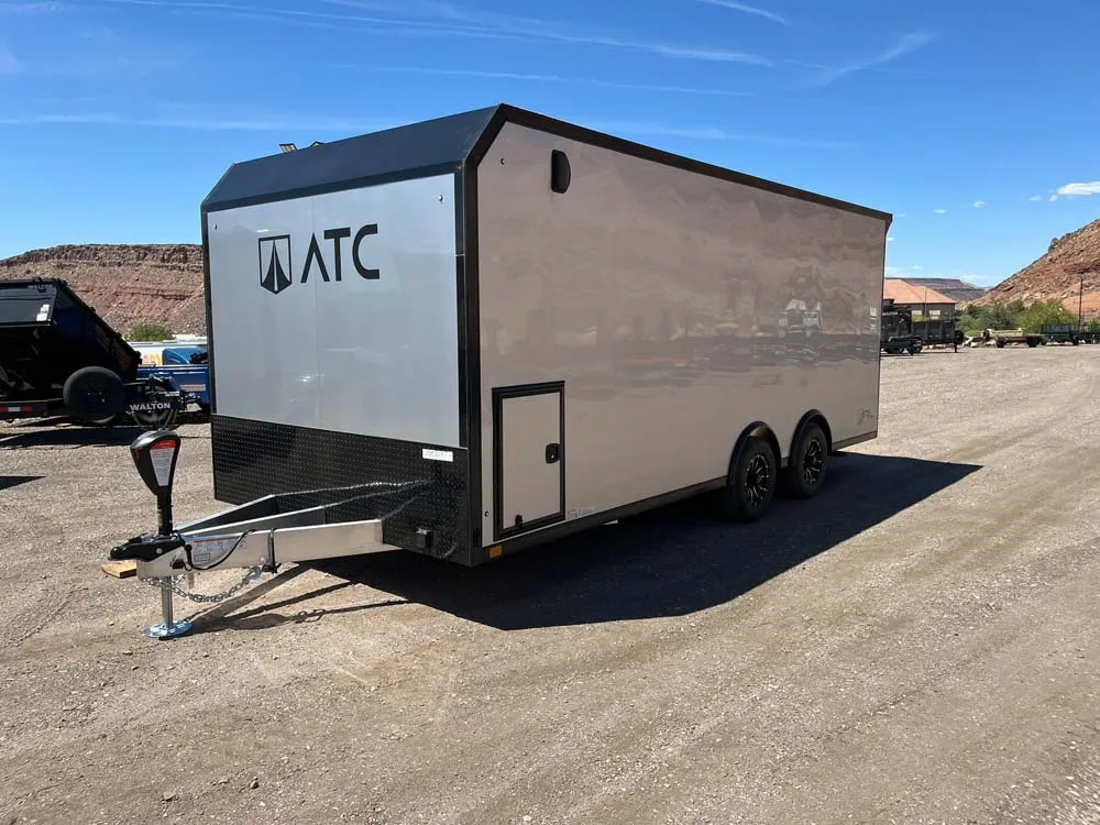 8.5 x 20 ATC STO 450 Cargo Trailer Tandem Silver Frost