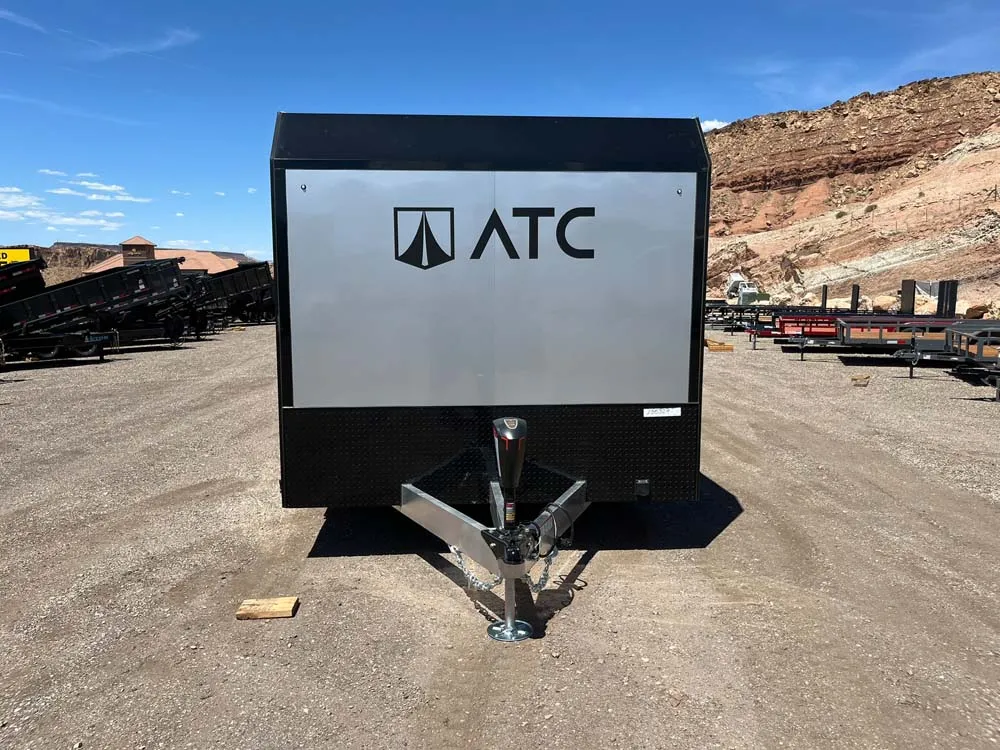 8.5 x 20 ATC STO 450 Cargo Trailer Tandem Silver Frost front