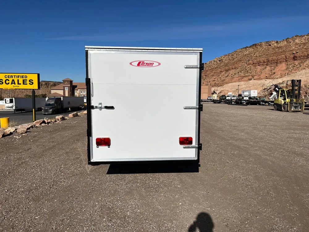 6 x 12 Carson Cargo Trailer Single Barn Door rear