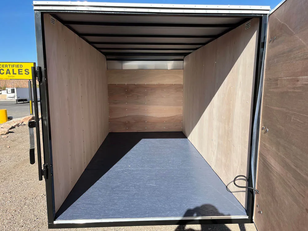6 x 12 Carson Cargo Trailer Single Barn Door inside