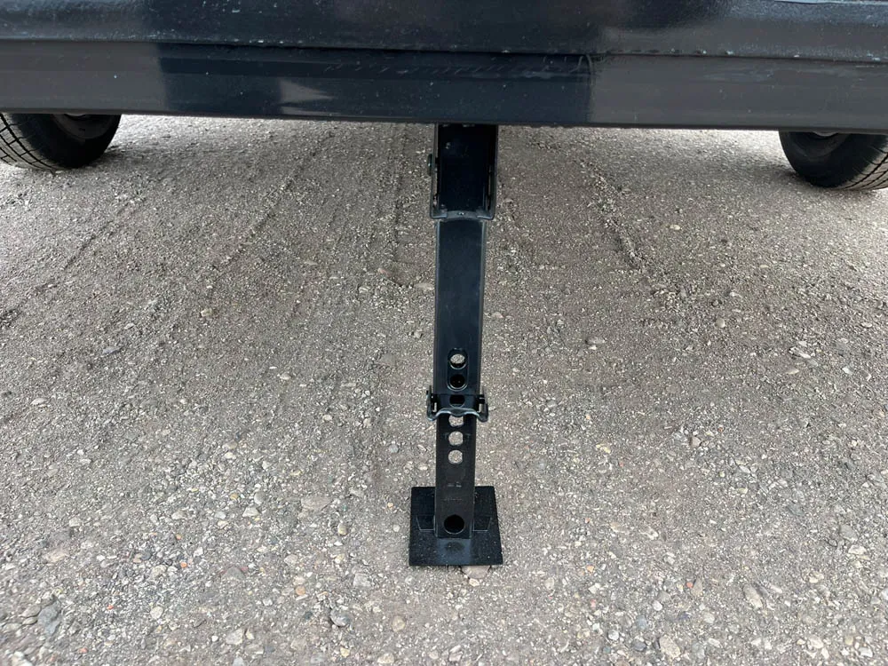 6 x 12 Carson Cargo Trailer Single Ramp Door Gray Jack