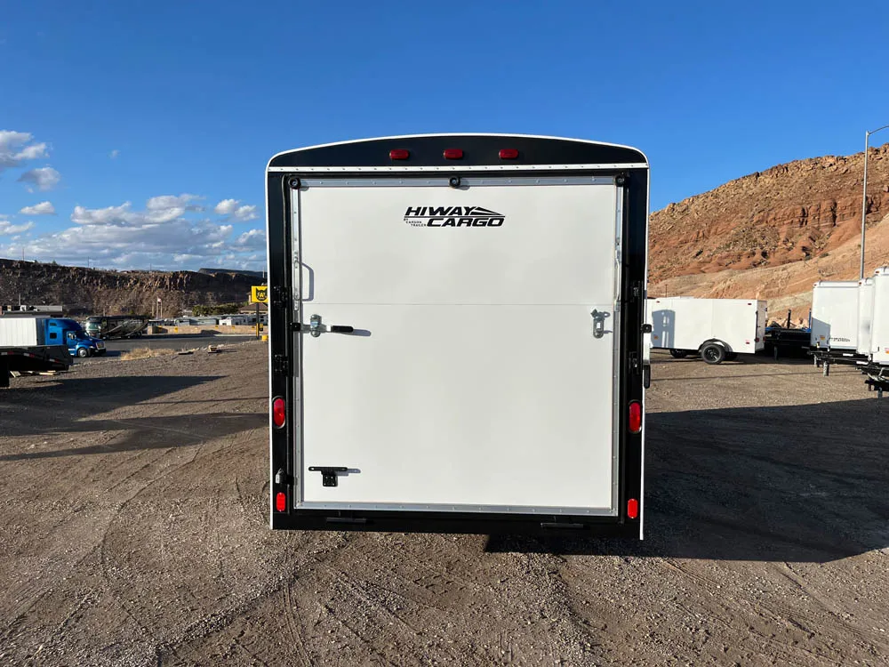 7 x 16 Carson HiWay Cargo Trailer Tandem Ramp Door rear