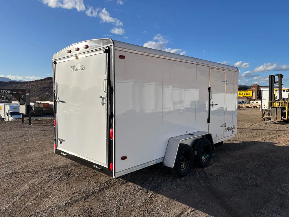 7 x 16 Carson HiWay Cargo Trailer Tandem Ramp Door right rear