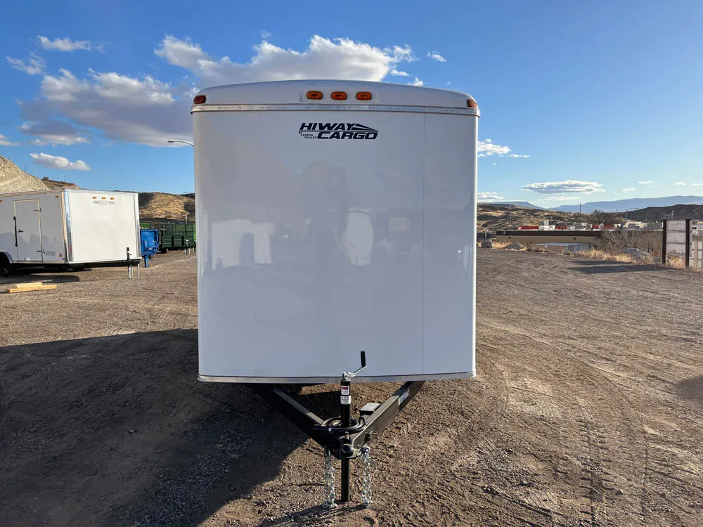 7 x 16 Carson HiWay Cargo Trailer Tandem Ramp Door front