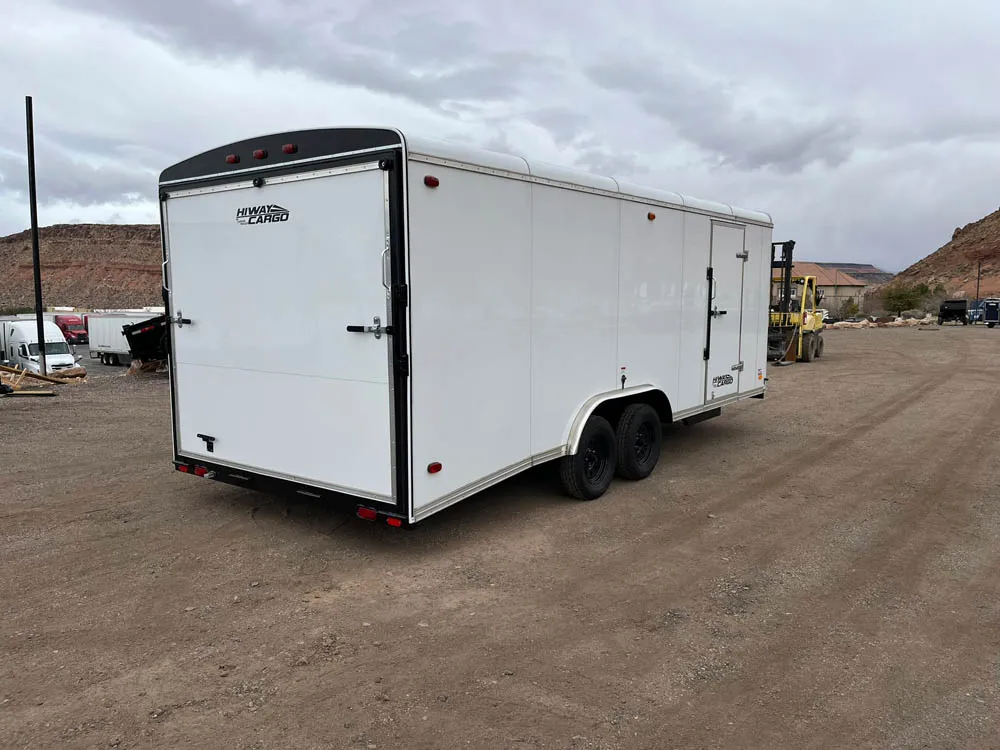 8.5 x 20 Carson HiWay Cargo Trailer Tandem Ramp Door Right Rear