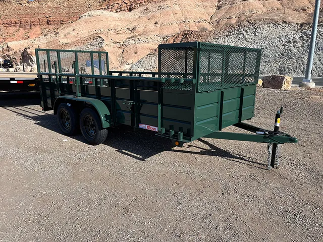 6.5 x 14 Carson Landscape Trailer Tandem Green