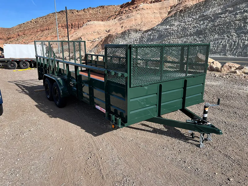 6.5 x 18 Carson Landscape Trailer Tandem Green