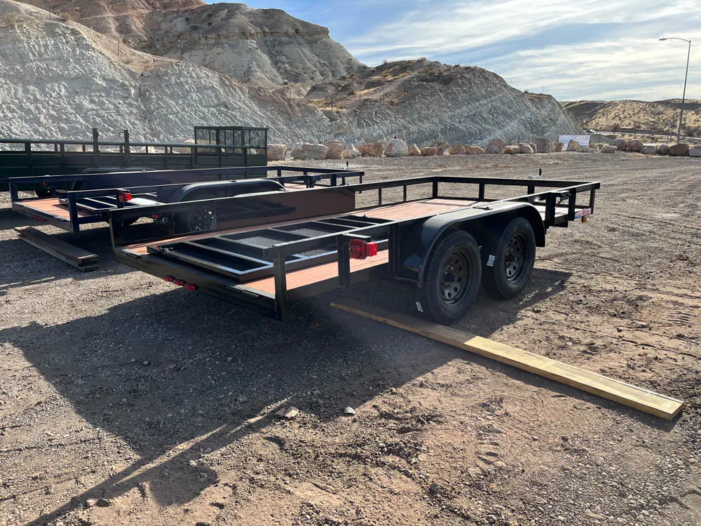 7 x 14 Carson Utility Trailer Tandem right rear