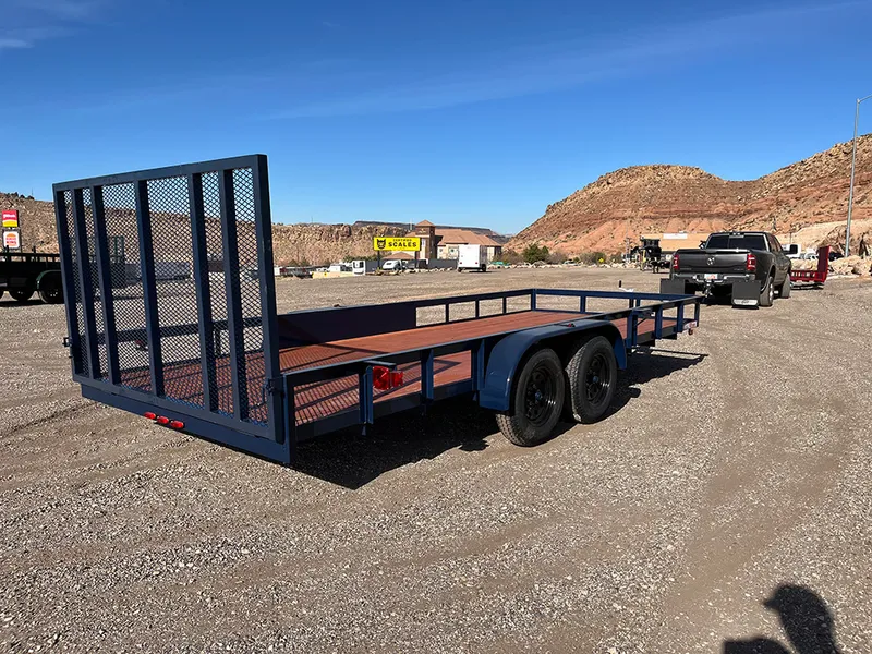 7 x 18 Carson Utility Trailer Tandem Blue