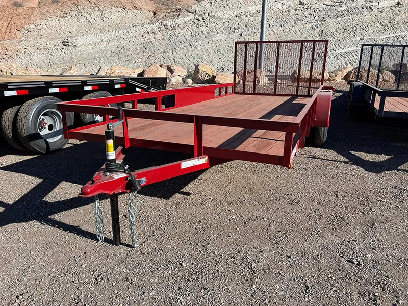 7 x 18 Carson Utility Trailer Tandem Red