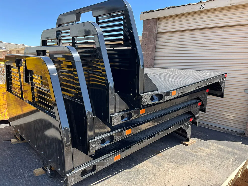 BEDROCK Diamond Series Truck Bed GM 2020-Current 8'6" Bed Single Rear Wheel stacked in lot