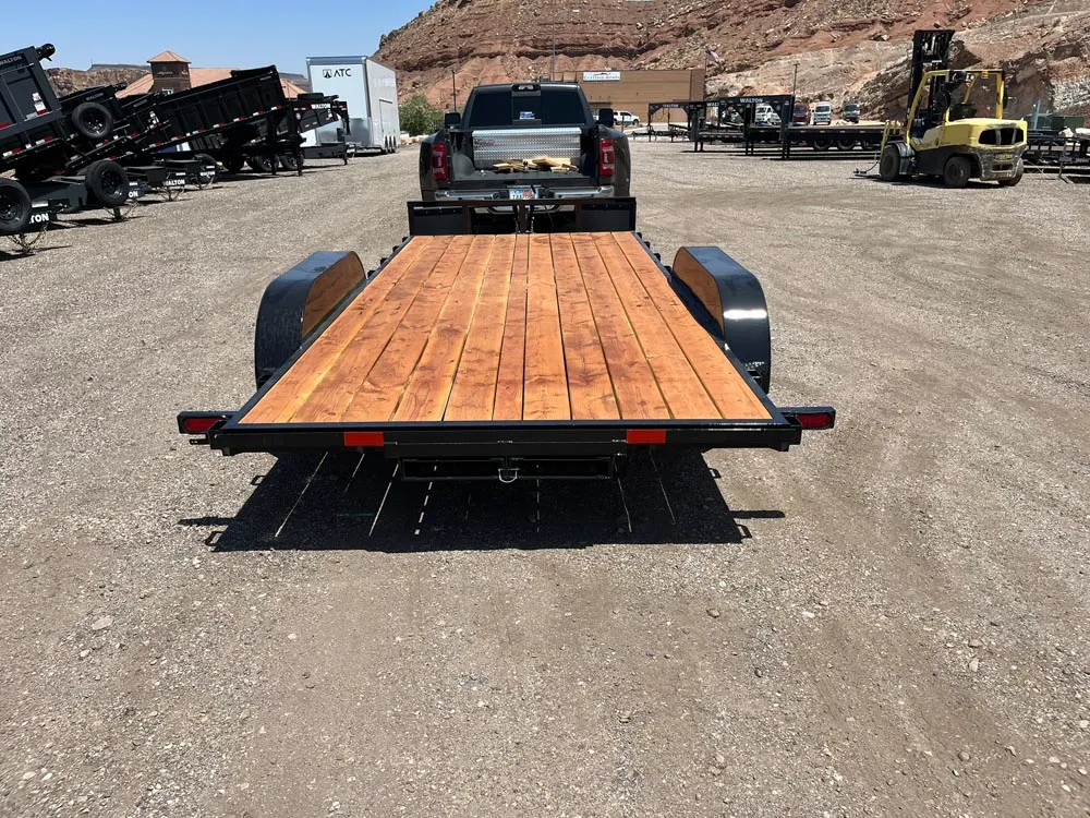 7 x 16 GMS Flat Bed Trailer 7K Tandem rear