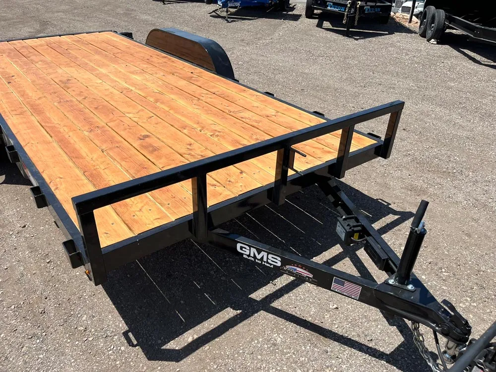 7 x 16 GMS Flat Bed Trailer 7K Tandem front