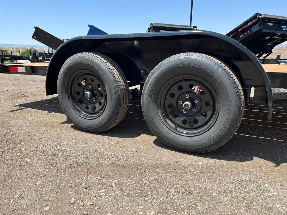 7 x 16 GMS Flat Bed Trailer 7K Tandem tires