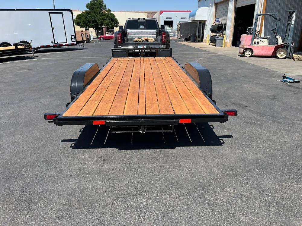 7 x 18 GMS Flat Bed Trailer 7K Tandem rear