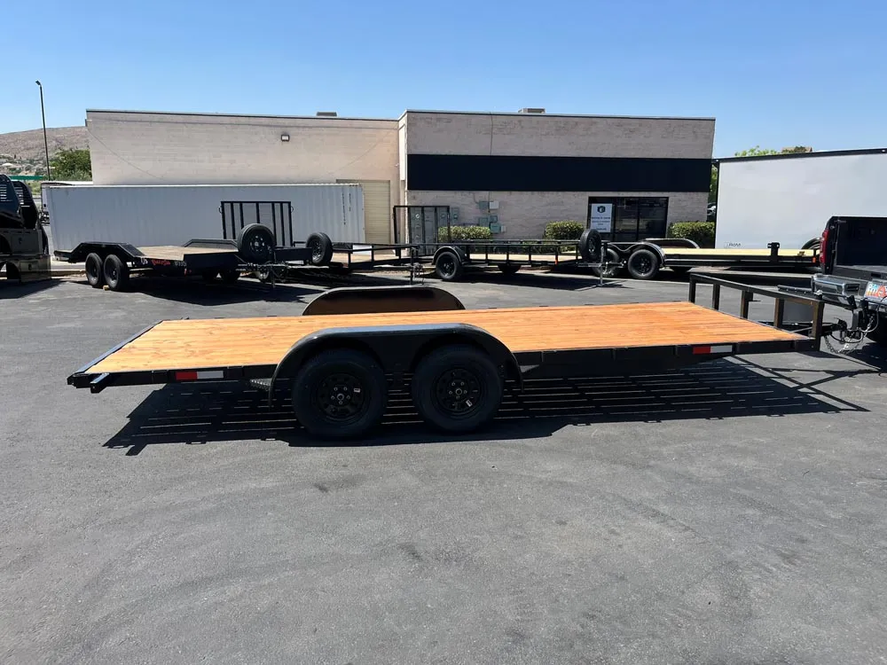 7 x 18 GMS Flat Bed Trailer 7K Tandem right side