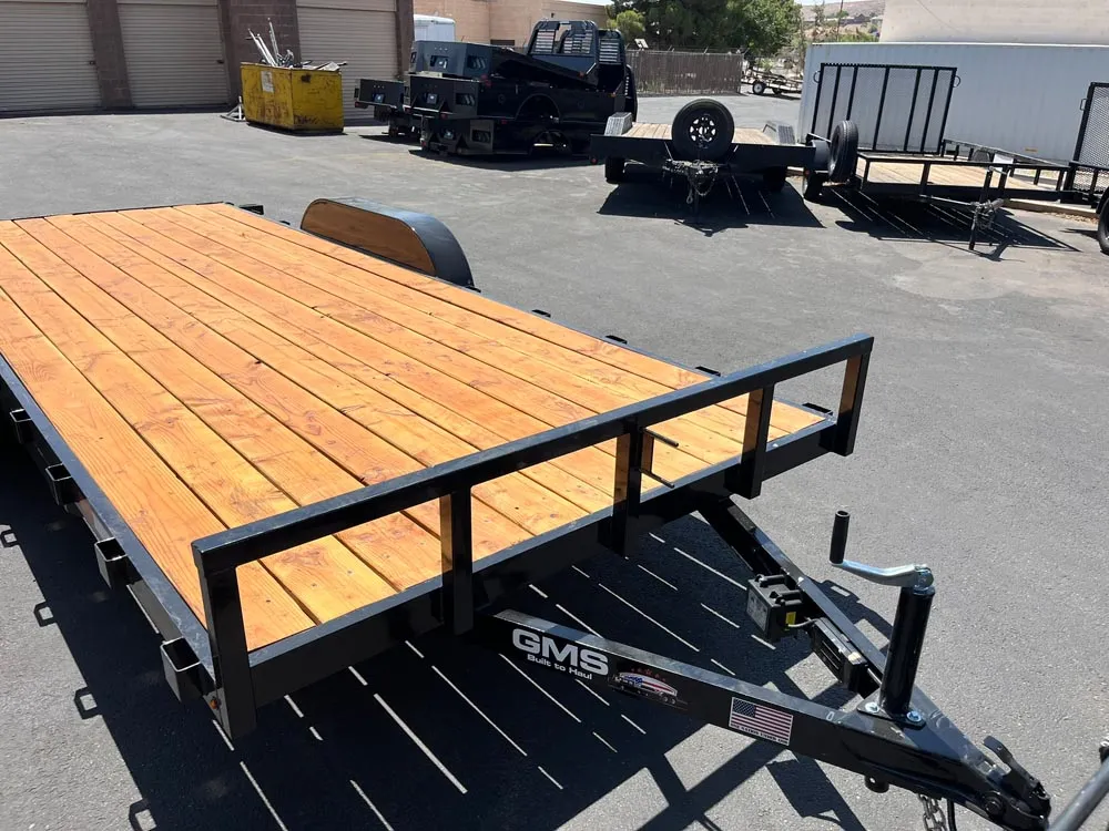 7 x 18 GMS Flat Bed Trailer 7K Tandem front