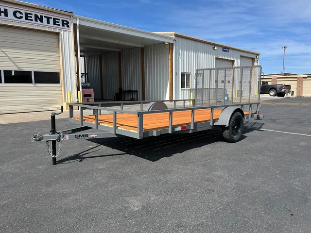 7 x 14 GMS Utility Trailer Single Gray