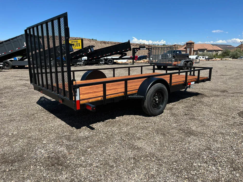 7 x 14 GMS Utility Trailer Single right rear