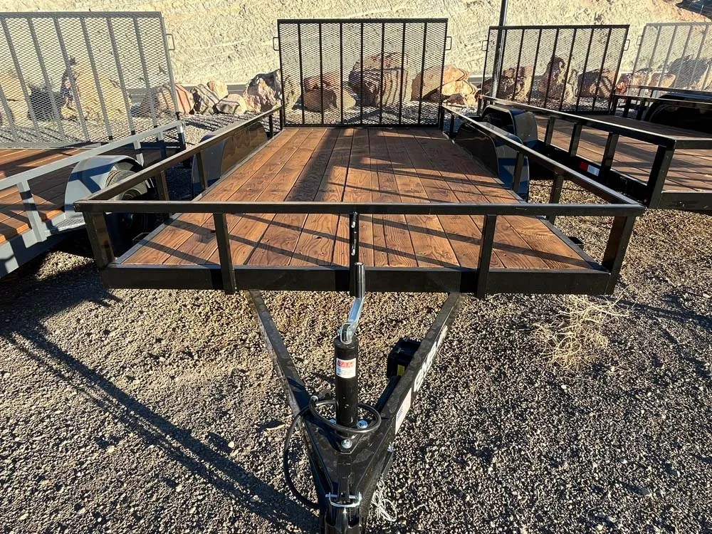 7 x 14 GMS Utility Trailer Tandem Black front