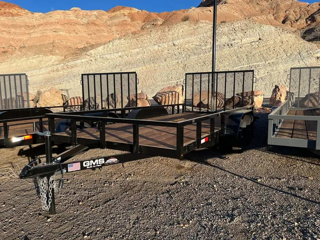 7 x 16 GMS Utility Trailer Tandem Black