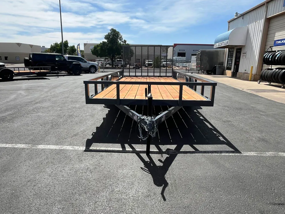 7 x 16 GMS Utility Trailer Tandem Gray front