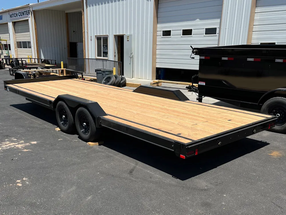 8.5 x 24 Innovative Equipment Trailer 10K Drive Over Fenders left rear