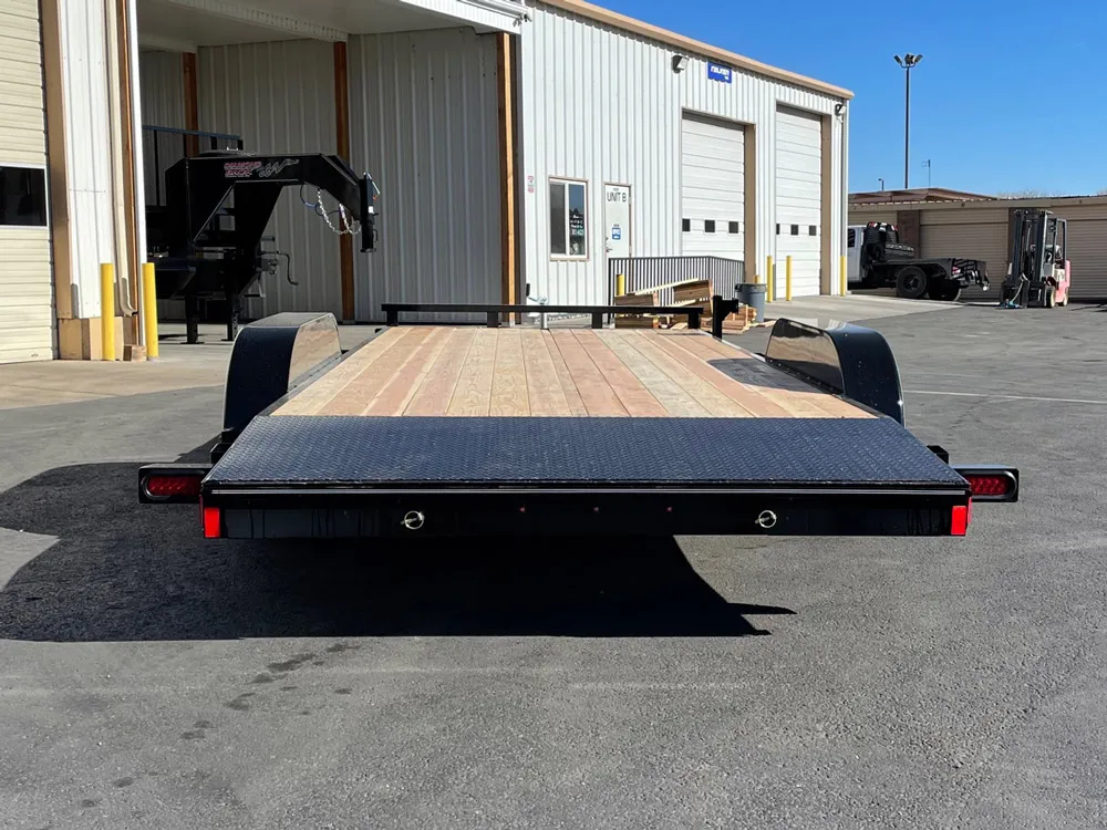 7 x 16 Innovative Flat Bed Trailer 7K Tandem Dovetail rear