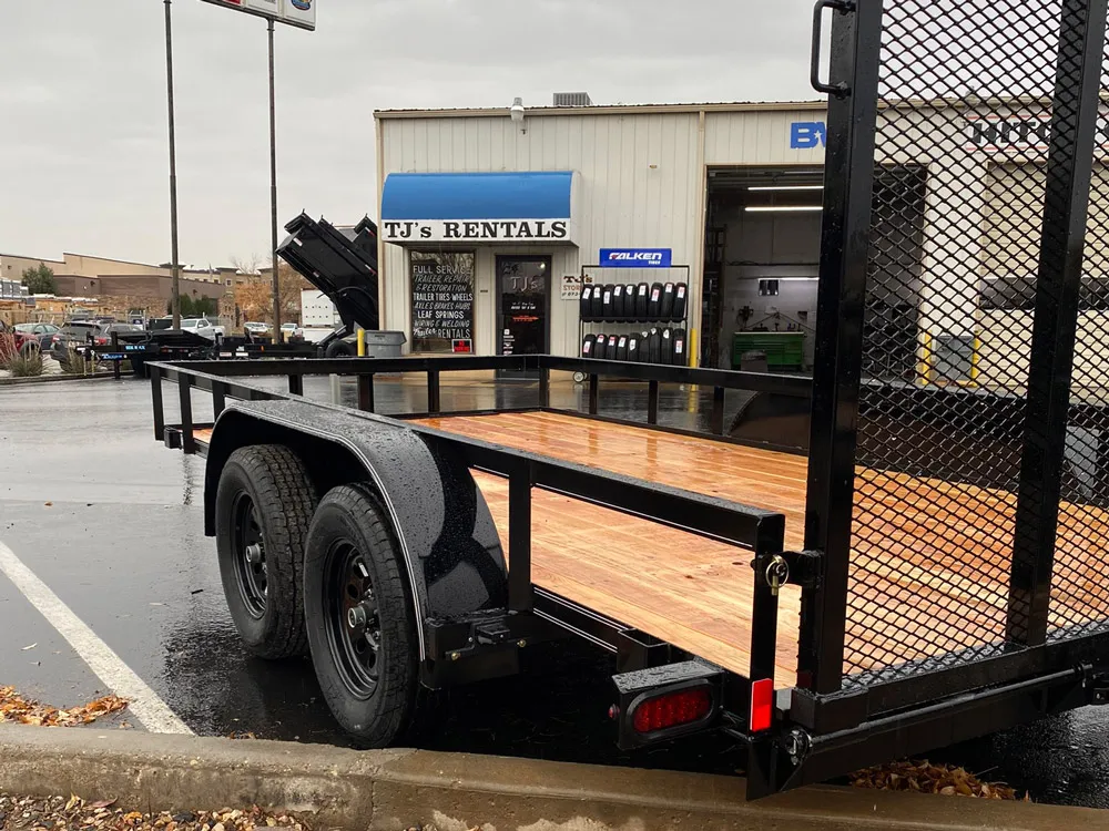 7 x 14 Innovative Utility Trailer 6K Tandem left rear