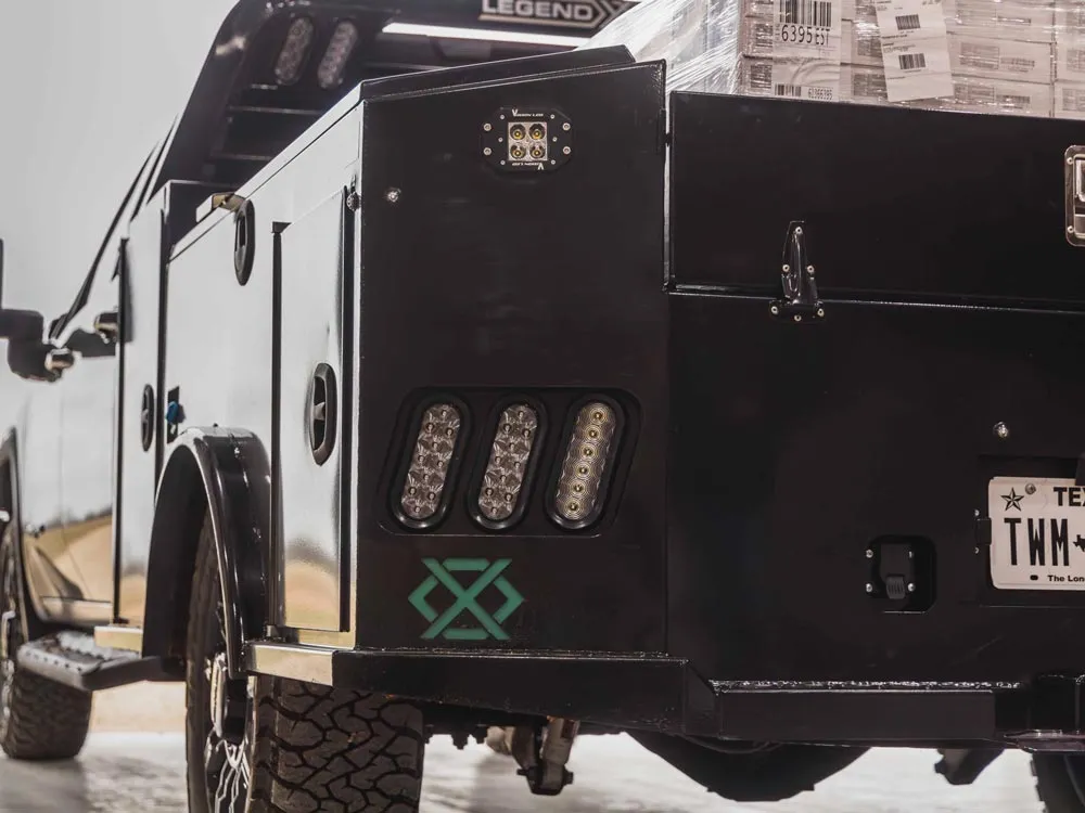 LEGEND X Apollo Series Truck Bed Ford 2017-Current 7' Short Bed Single Rear Wheel on truck rear close
