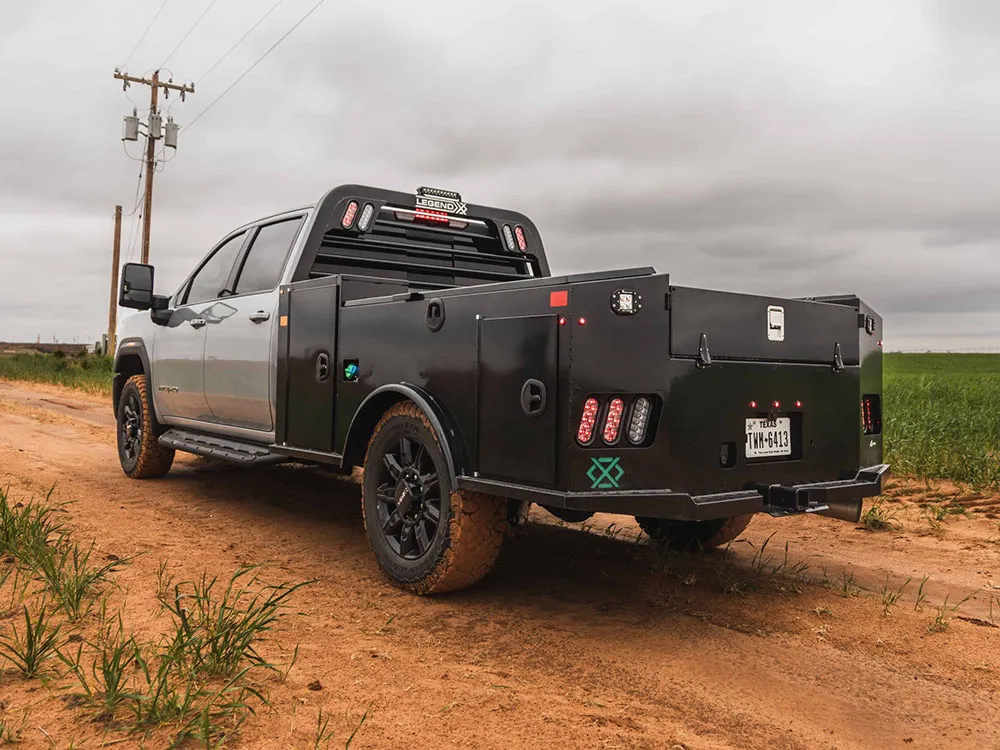 LEGEND X Apollo Series Truck Bed Ford 2017-Current 7' Short Bed Single Rear Wheel on truck rear