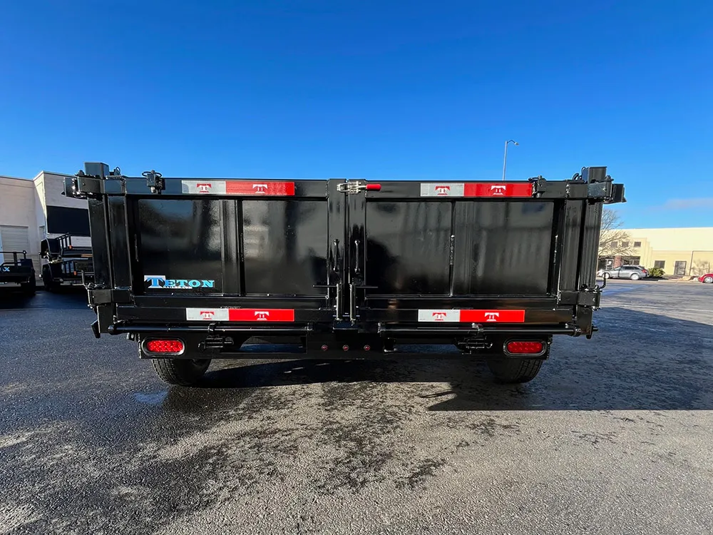 7 x 14 Teton Dump Trailer 14k Rear