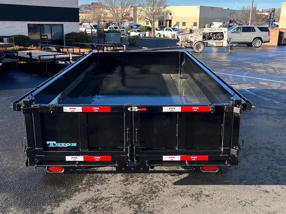 7 x 14 Teton Dump Trailer 14k Rear Bed