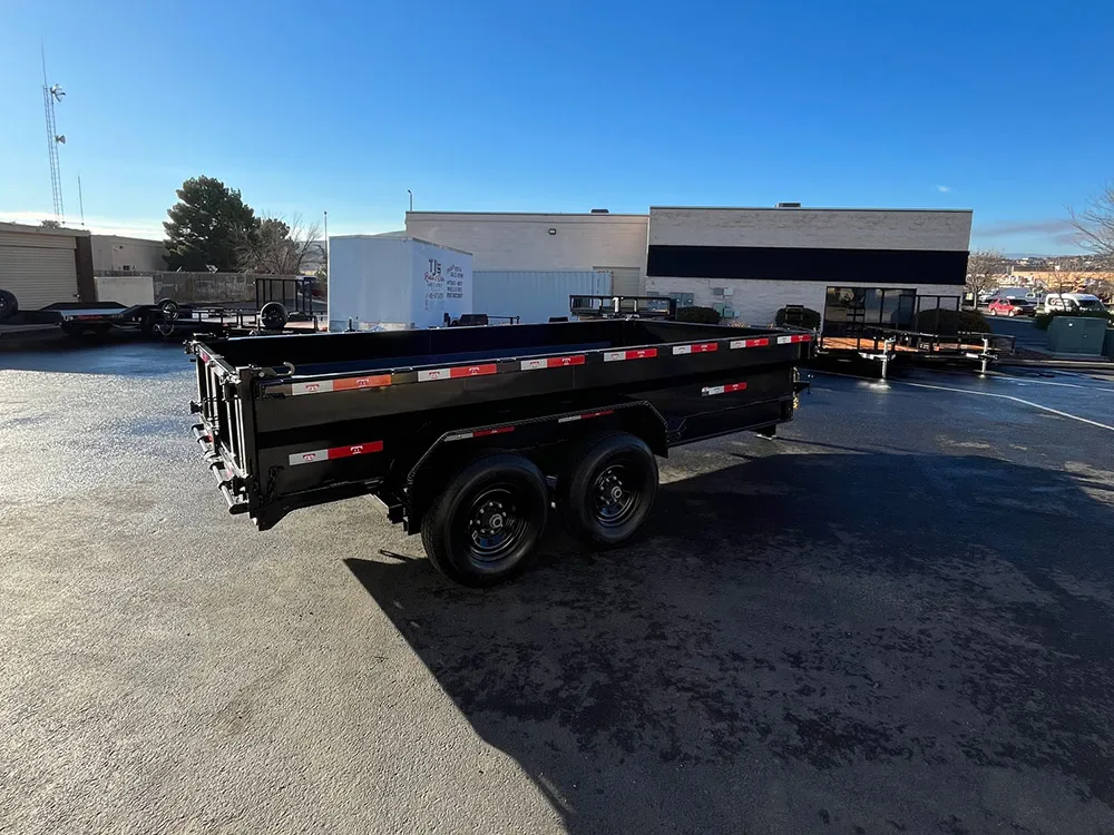 7 x 14 Teton Dump Trailer 14k Right Rear