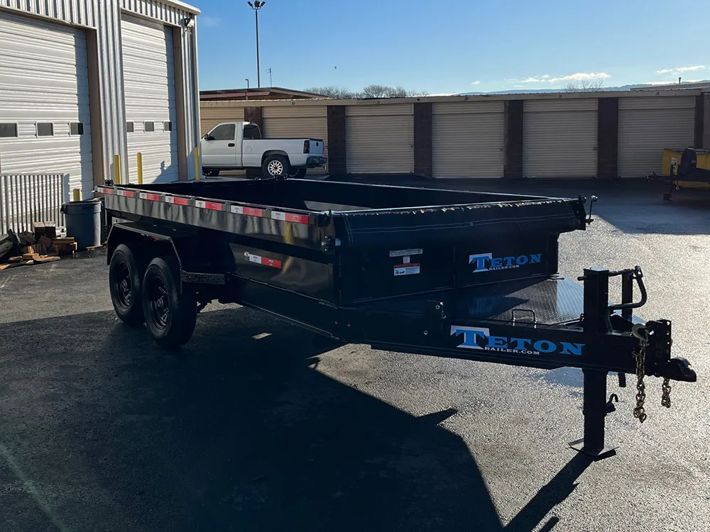 7 x 14 Teton Dump Trailer 14k Right Front