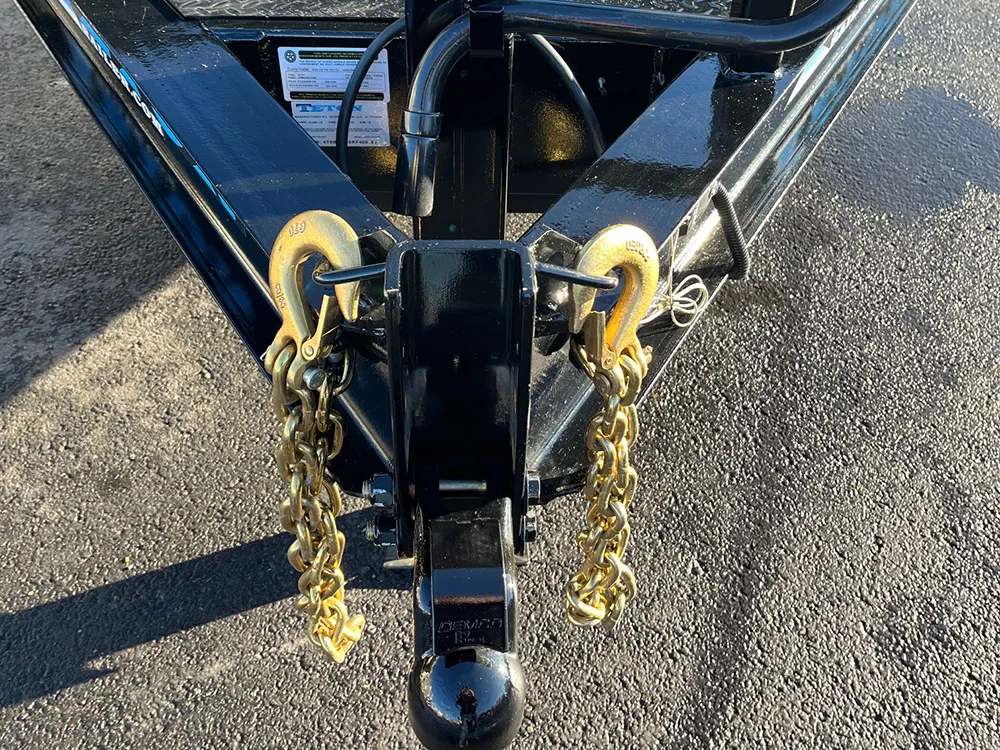 7 x 14 Teton Dump Trailer 14k Coupler and Chains