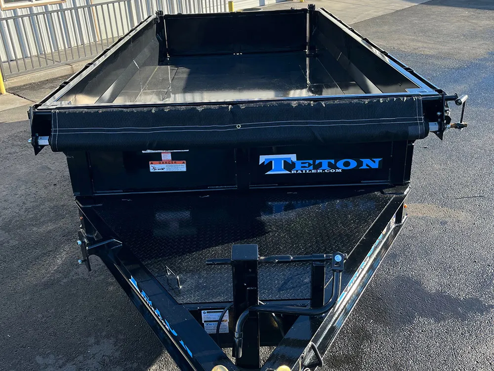 7 x 14 Teton Dump Trailer 14k Front