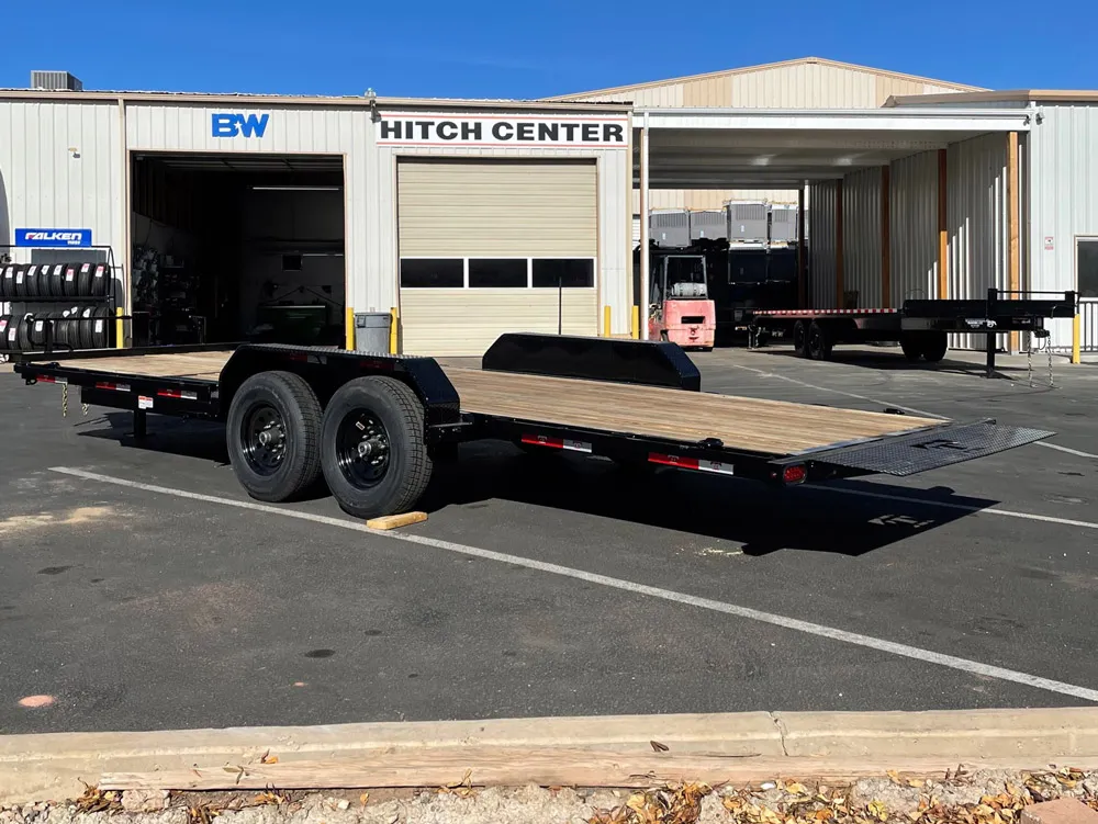 7 x 20 Teton Tilt Trailer 3/4 14K left rear